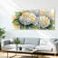 «Hydrangea», impression sur toile tendue à l'aquarelle sur toile, ensemble de 3-671715900