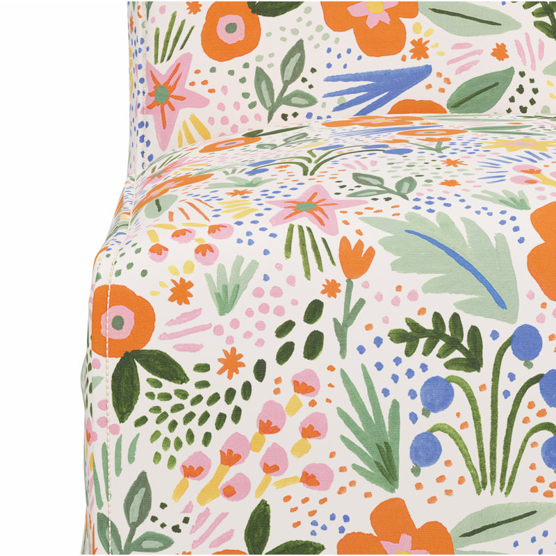 Frances Slipcover Dining Chair, Rpc Merida Multi Linen