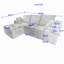 Canapé d'angle combiné, canapé modulaire pour la maison pour l'intérieur-1447816415