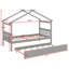 Lit House avec lit gigogne-980442860