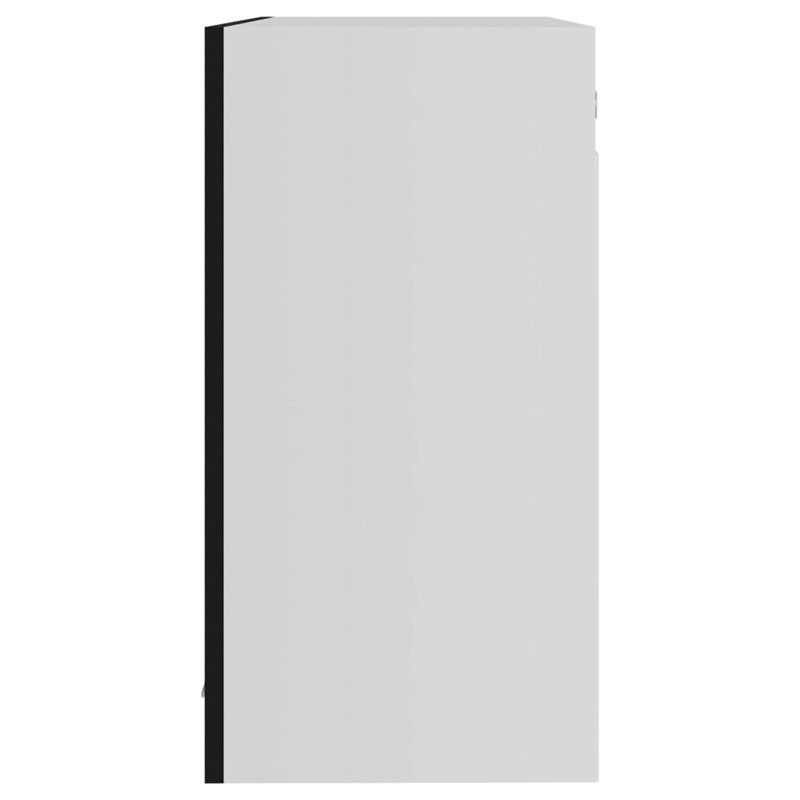 Hanging Glass Cabinet 80X31x60 Cm, Black