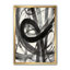 «Black and White Minimalistic Peinture», reproduction sur toile encadrée-48299210-48299212