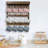 Coffee Mug Rack Wall Mounted With 12 Hooks And Storage Shelf