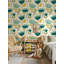 Papier peint botanique scandinave amovible-393861326