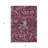 3' X 5' Red Gray And Silver Floral Washable Indoor Outdoor Area Rug
