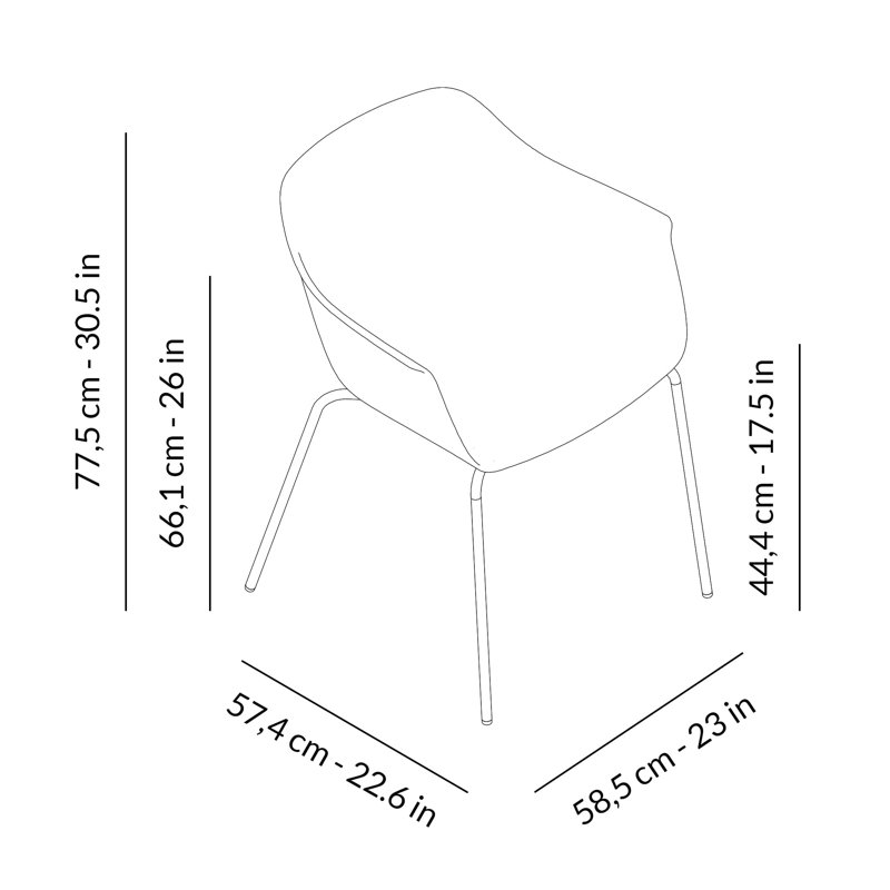 Shape Premium All-Weather Wicker Outdoor Dining Armchair, Greenish Gray
