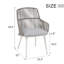 Fauteuils de salle à manger avec coussins-1368987983