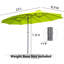 Parasol à double face pour patio extérieur-2145758520