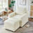 Upholstered Accent sofa with Ottoman-2028518476