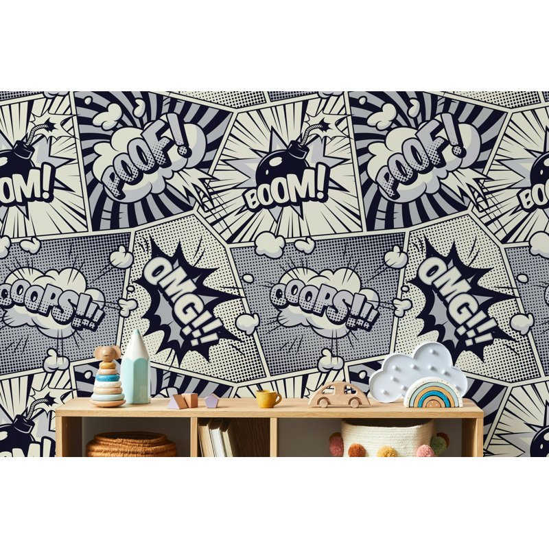 Sorkunde Abstract Wall Mural, 75" L x 112" W