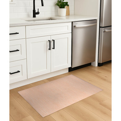 Tapis de cuisine à motif de chevrons