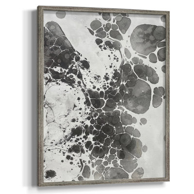 Marbling III Framed Print - Solid Wood