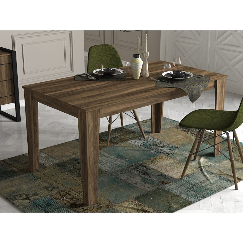 Modern Multipurpose Dining Table, 57.1 x 29.9 x 33.8 inches | 100% Melamine Coated Particle Board, Thickness: 0.7 inches | Stylish Design with Additional Storage for Home or Office Use