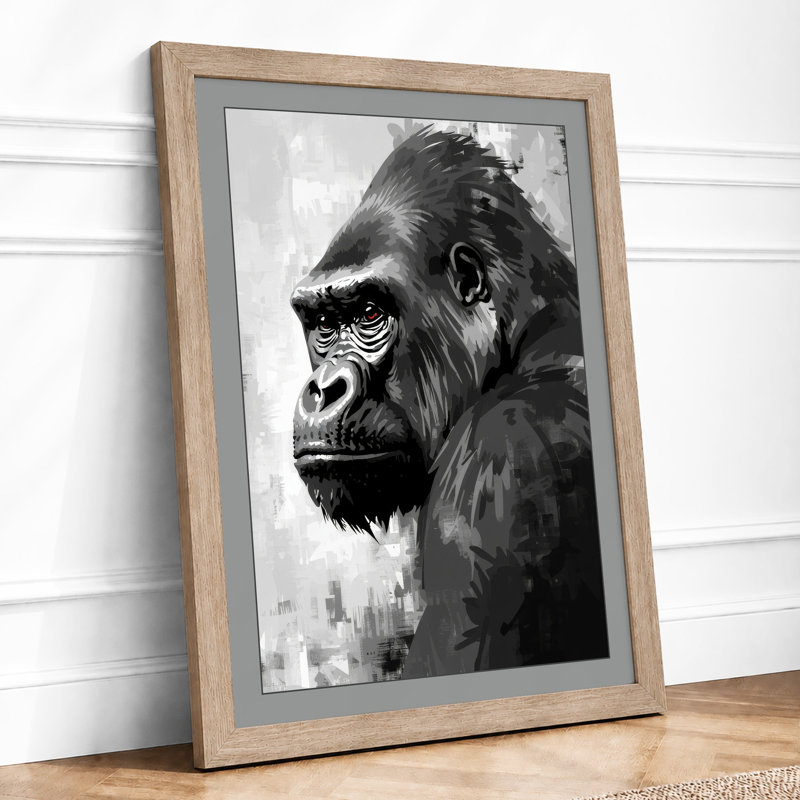 Primate Portrait Modern - Print, Oak, A3 - 42.0 x 29.7 cm