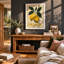 Lemon Study Botanical - Framed Print-862212116-862212107