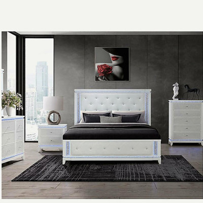Table de chevet blanche ADALID
