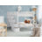 Tena Solid Wood Standard Stairway Bunk Beds Full over Full with 4 Drawers in the Steps, White-1904814713-1904814708