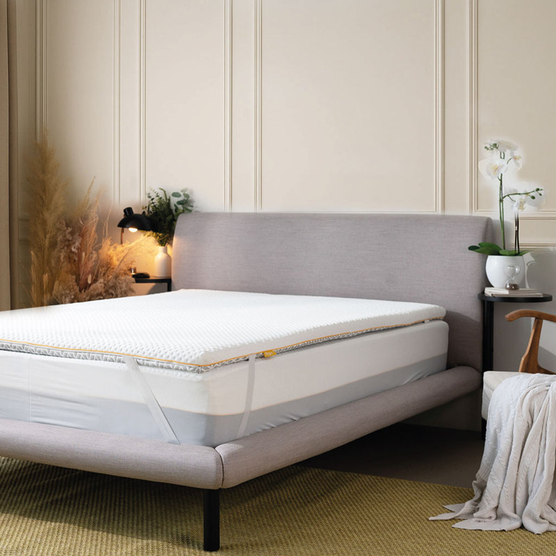 Brightr Aurora 2 In 1 Memory Foam Mattress Topper Medium/Soft, Small Double (4')