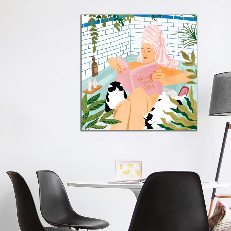 How To Have A Spa Day At Home - Print on Canvas, Wrapped Canvas, 93.98 cm H x 93.98 cm W x 3.175 cm D