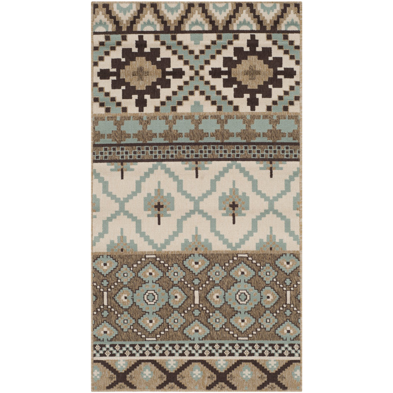 Mcleod Southwestern Indoor / Outdoor Area Rug, Rectangle 79 x 152 cm