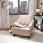 Fauteuil d'appoint en chenille, fauteuil de lecture rembourré-857525660