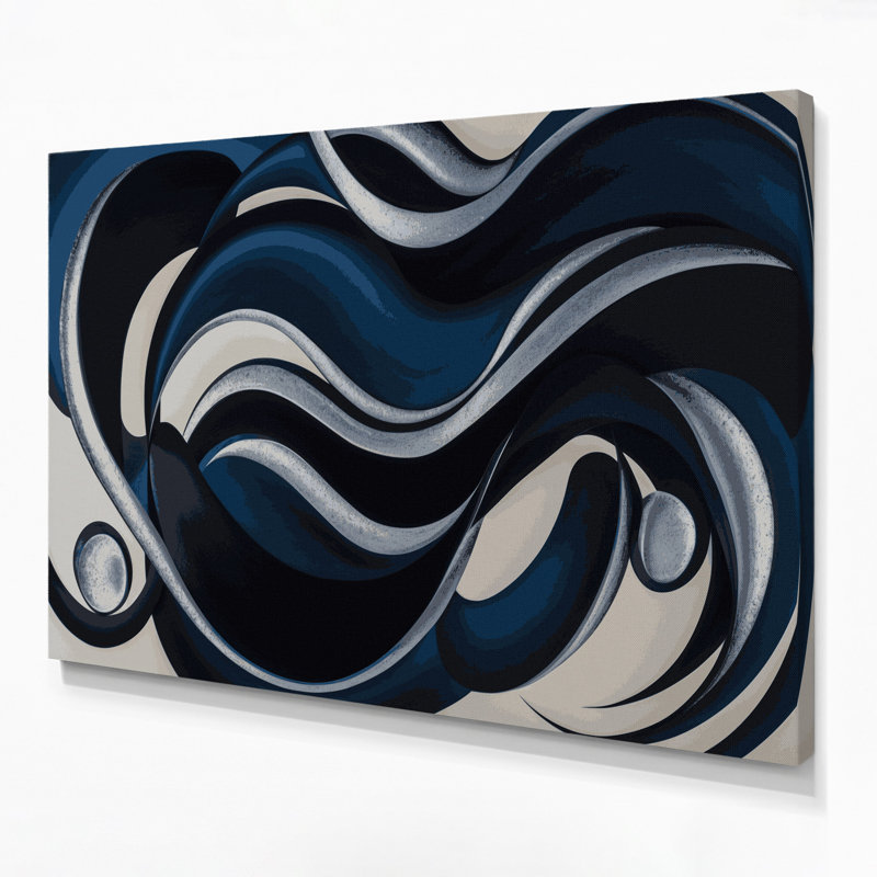 Art mural sur toile Biomorphic Abstraction, H 20 po x l 24 po