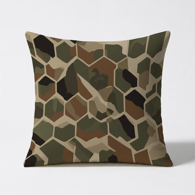 Linear Veil Indoor And Outdoor Pillow, Square 18"