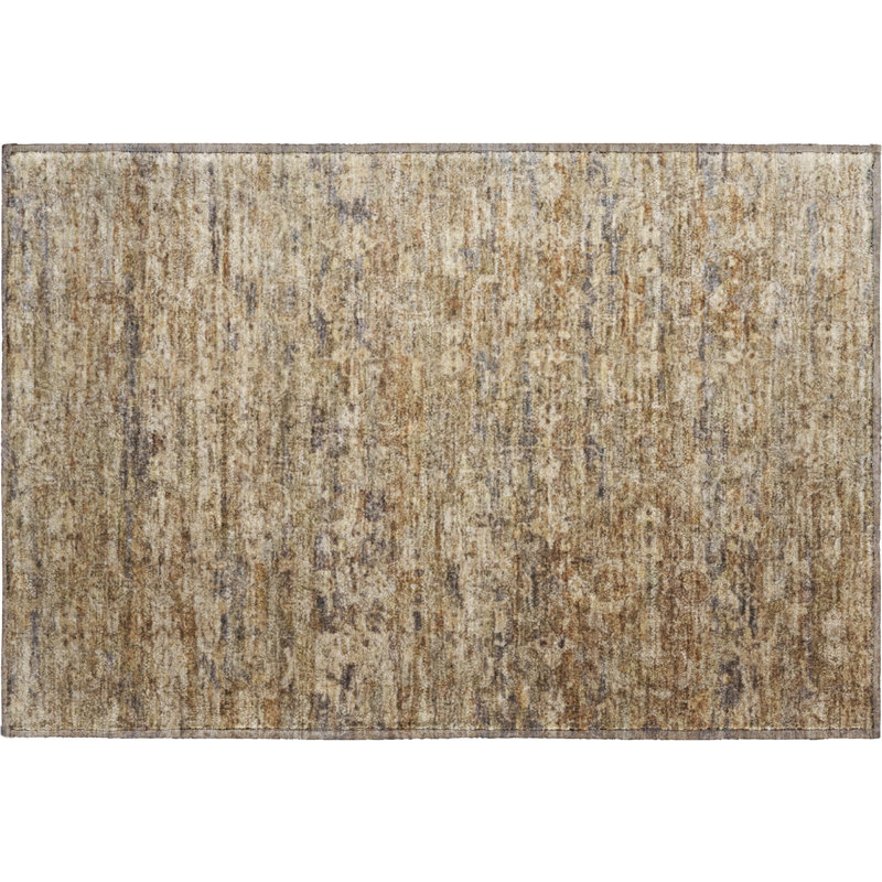 Premium Machine Washable Mayfield AMF2324 Ikat Rug, 1'8" x 2'6", Brown