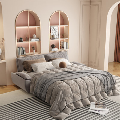 73.2" Queen Pull Out Sofa Bed