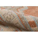 Wool Oriental Area Rug in Rust/Ivory