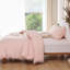 Ensemble d'édredon 3 pièces à frange boule toutes saisons, literie douce en microfibre OEKO-TEX Boho pour le décor de la chambre à coucher-116945506-116945508