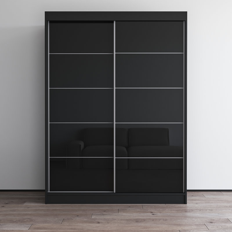 Garde-robe noir Aria, Noir, H 80 po x l 59 po x P 26 po