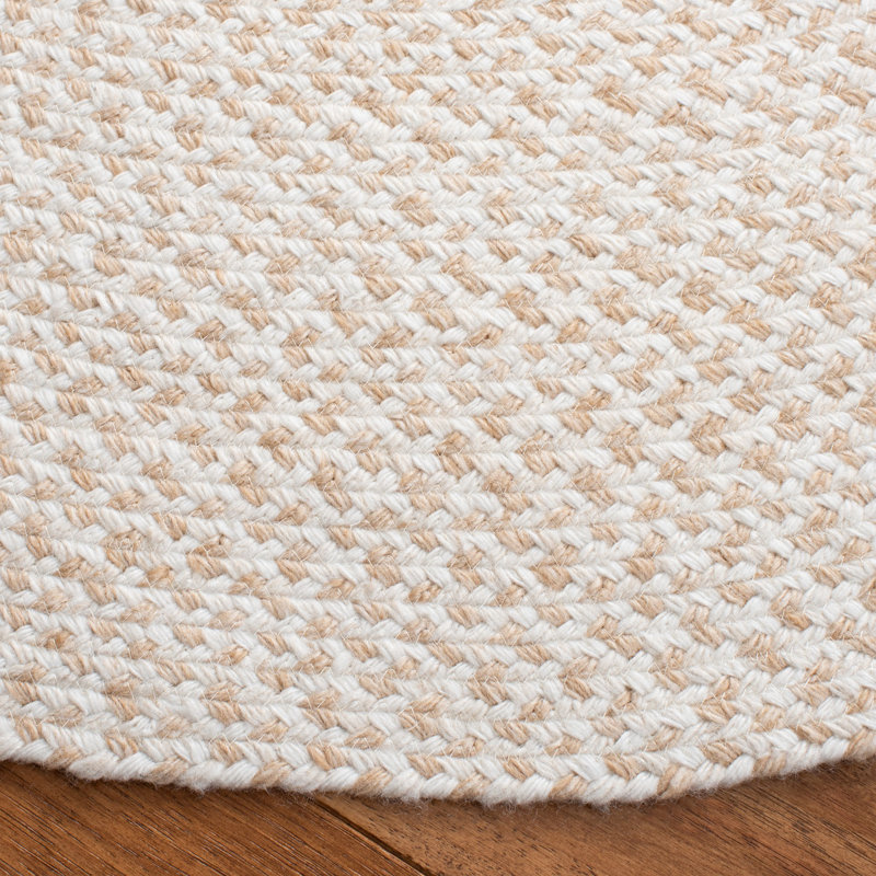 Wardlaw Hand Woven Performance Abstract Rug, Round 6'