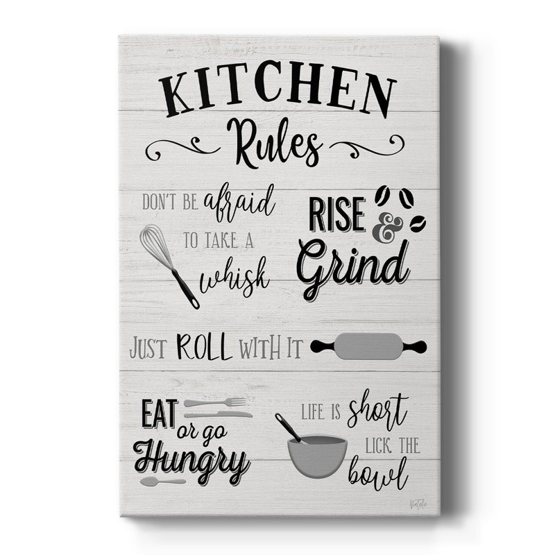 Rules of the Kitchen -Gallery Wrapped Cavas