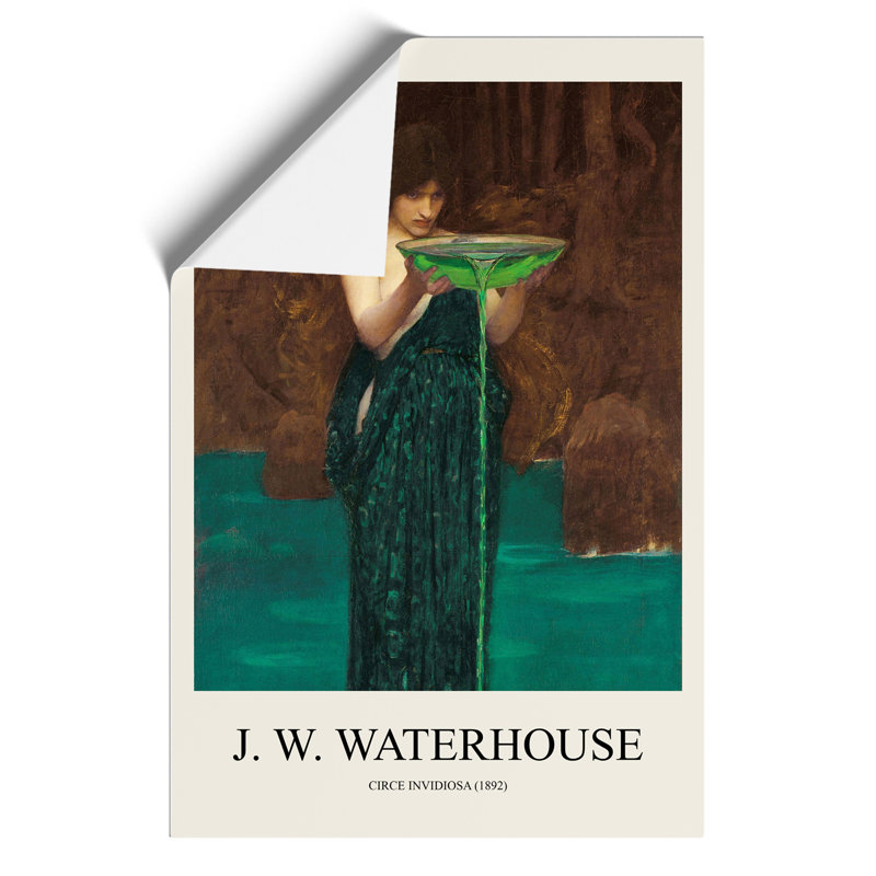 Circe Invidiosa Print by John William Waterhouse - Frameless Print, 42cm H x 30cm W x 0.1cm D