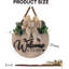 12 in. x 12 in. 3D Round Welcome Sign by Wooden Wall Art Farmhouse Welcome