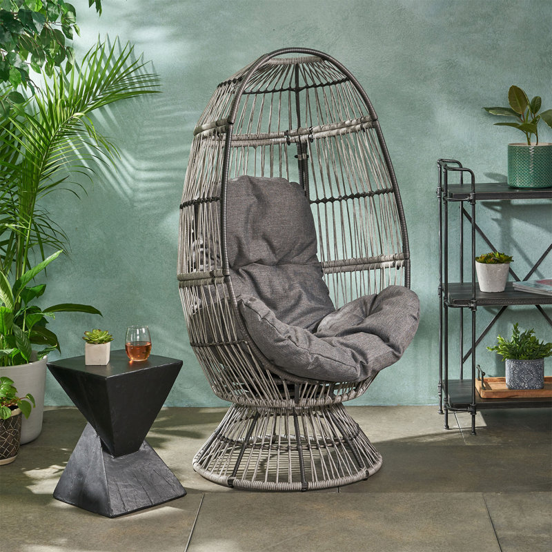 FAUTEUIL PIVOTANT RESEDA, Gris foncé, Taupe