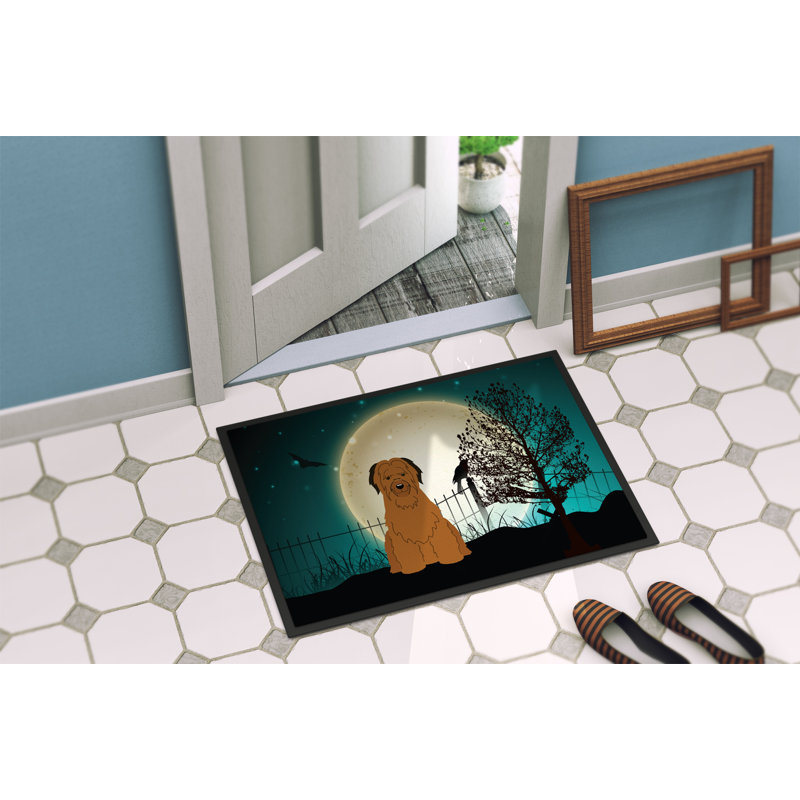 Tapis d'extérieur antidérapant Caillo Halloween, Brun, Rectangle 2 pi x 3 pi