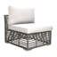 Chaise de patio modulaire avec coussin-28018446