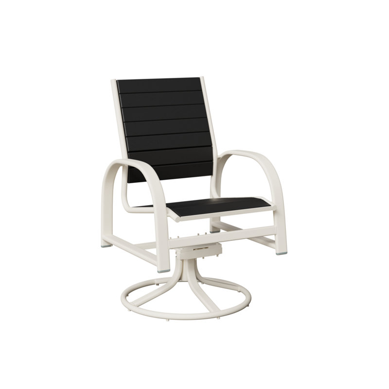Chaise berçante berçante en aluminium Berlin, Noir