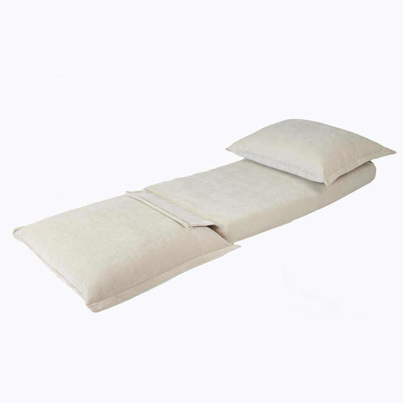 Convertible Flip Chair: A Multi - Functional Floor Sofabed With Adjustable Backrest And Pillows For Compact Living Spaces