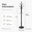Freestanding Clothes Rack, Marble Stable Base With Six Hooks, Modern Rack For Coats Hats Bags In Multiple Rooms