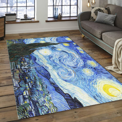 Stylish Medallion Design Non Woven Soft Printed Rug Ideal for a Touch of Elegance in Any Room