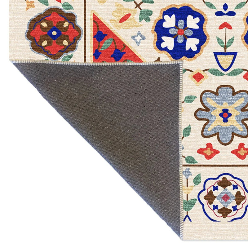 Prestin Performance Washable Oriental Indoor / Outdoor Rug, Rectangle 5'2" x 7'11"