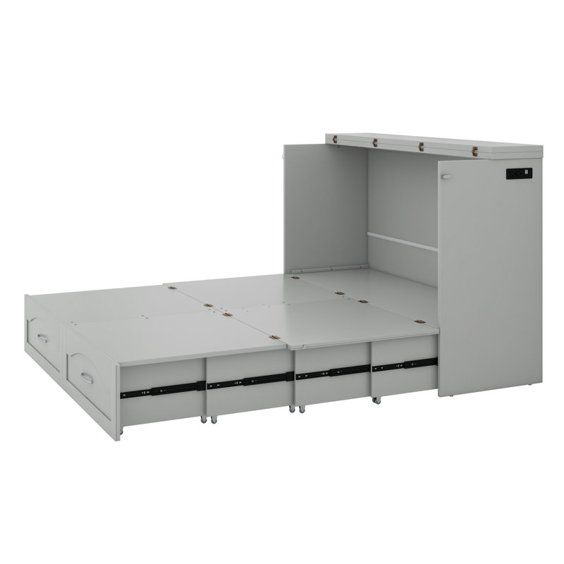 Amy-Jane Murphy Bed, Queen, Gray