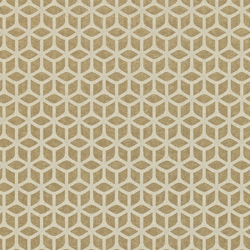 Trellis 10.05m x 52cm Wallpaper Roll, Rose Gold