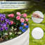 Lit de jardin surélevé galvanisé 4 pi x 2 pi x 1 pi, jardinière extérieure Birdies avec base ouverte, bordure en caoutchouc et acier antirouille-1305800102
