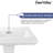 Apex 34" Tall Rectangular Vitreous China Pedestal Bathroom Sink with Overflow-96123225-99407255