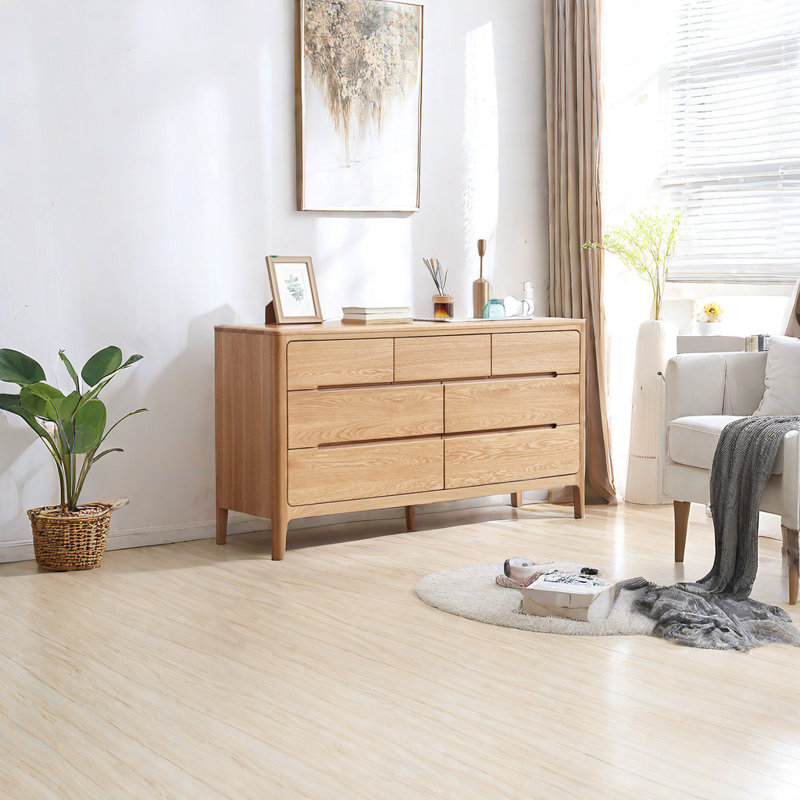 Commode d'appoint en bois massif Simple Style