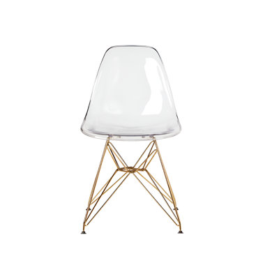 Chaise Eiffel Eiffel avec base dorée